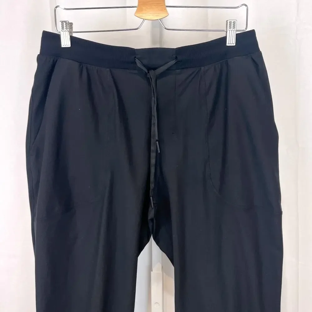 LULULEMON ABC Jogger Pants M5AMZS Warpstreme Pull On Pockets Black Size L - Picture 3 of 8